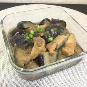 揚げなすと鶏肉のおろし煮